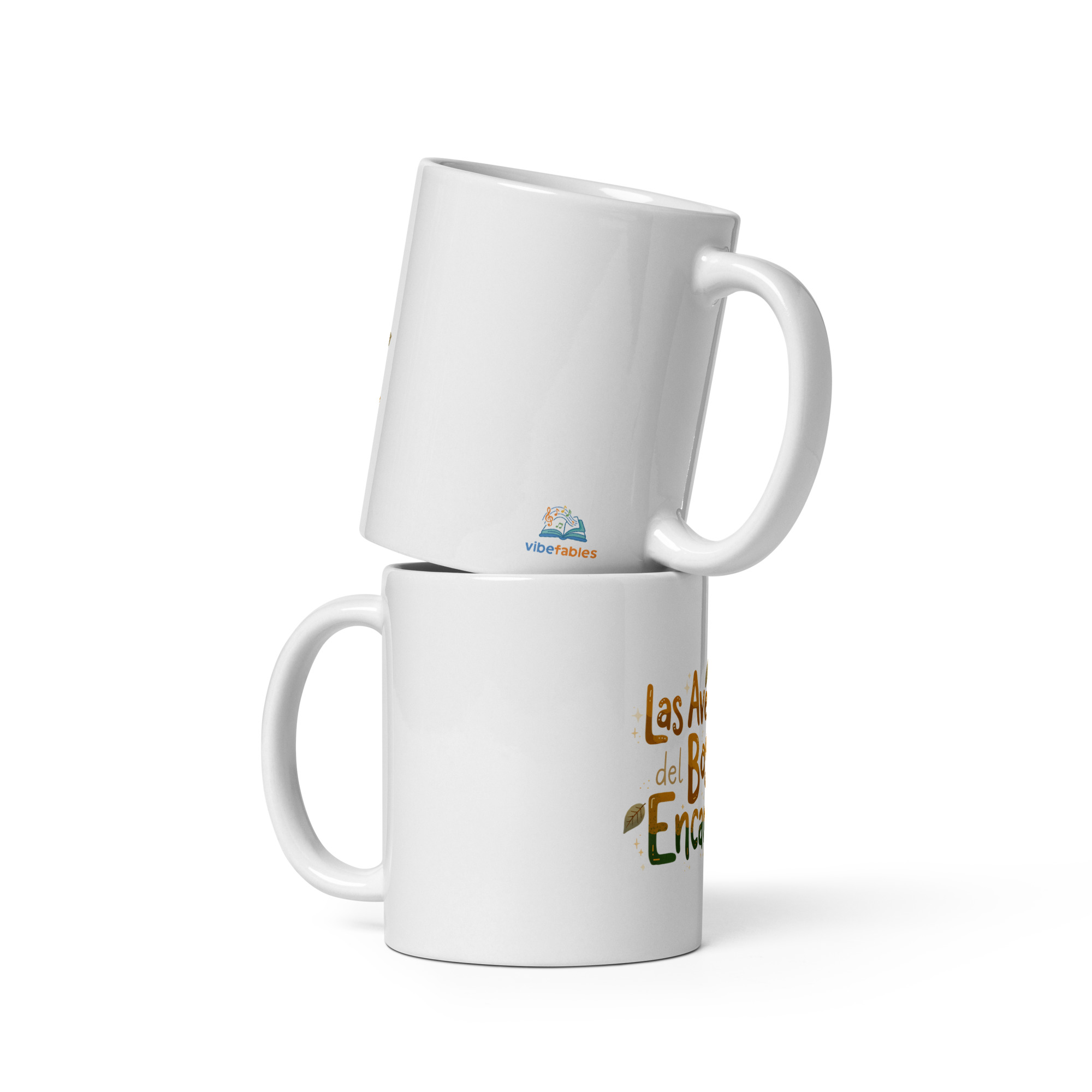 Taza blanca brillante